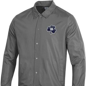 Champion Notre Dame Fighting Irish Men's Grey Classic Coaches Jacket